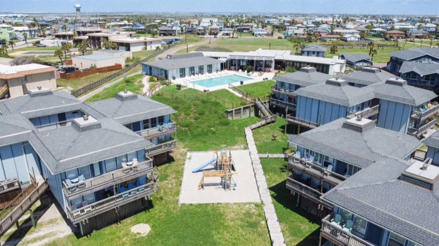 Aerial view of Beachhead property